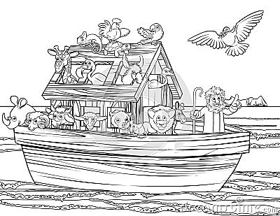 Noahs Ark Vector Illustration