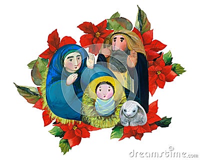 Christian Christmas illustration 