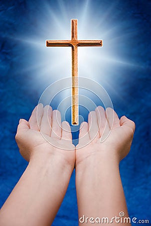 Christian cross Stock Photo