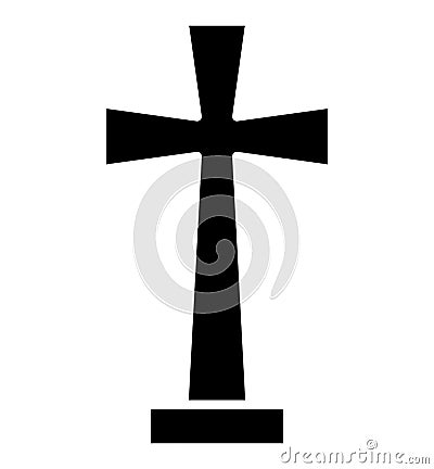 Christian cross, christianity Isolated Vector icon which can easily modify or edit Vector Illustration