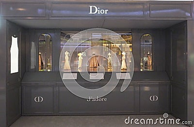 Christian Dior with Le Theatre Dior at Dubai Mall Editorial Stock Photo