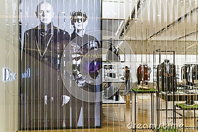 Christian Dior shop Editorial Stock Photo