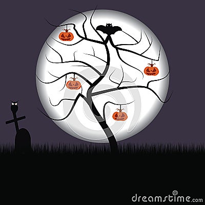 Christian feast of All Hallows` Day Vector Illustration