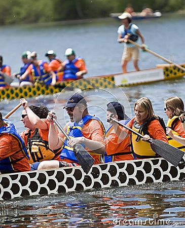 Christian Horizons Dragonflies Dragon Boat Editorial Stock Photo