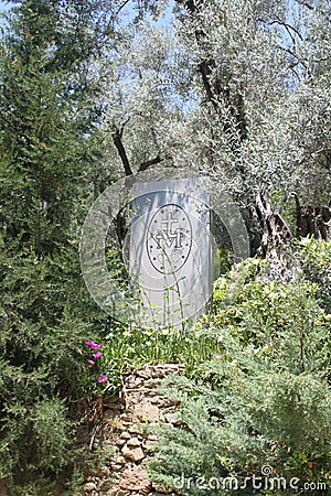 House of the Virgin Mary sign, Ephesus, Turkey Stock Photo