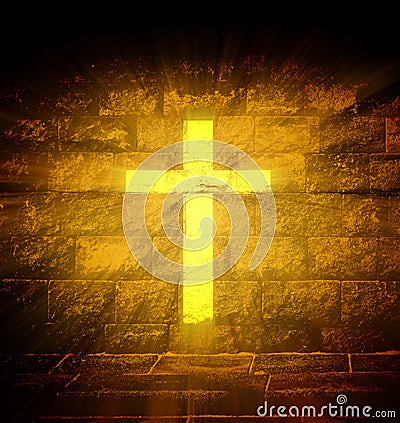 Christian religious cross Stock Photo