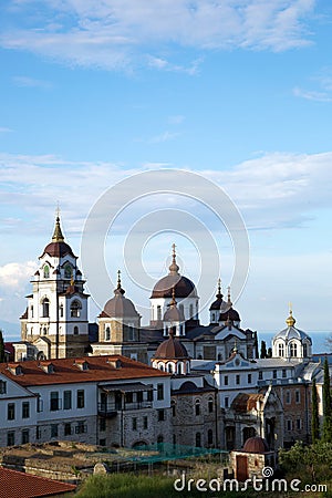 Christian shrine on Mount Athos Stock Photo