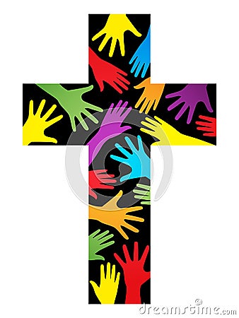 Christian unity cross Vector Illustration