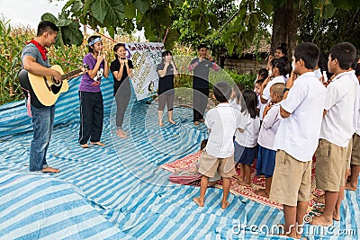 Christian Youth singing Editorial Stock Photo