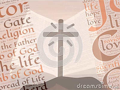 Christianity Bible Knowledge Background Stock Photo