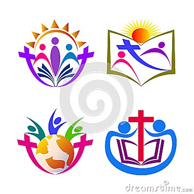 Christianity people Vector Illustration