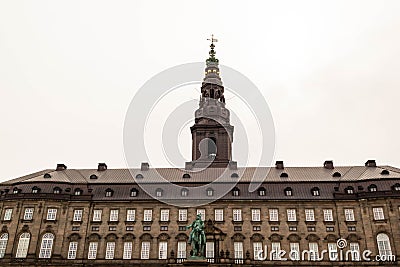 Christiansborg palace in Copenhagen Stock Photo
