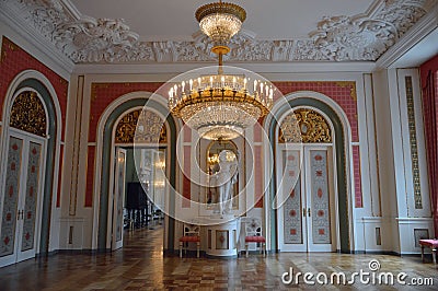 Royal Reception Room at Christainsborg Palace Copenhagen Stock Photo