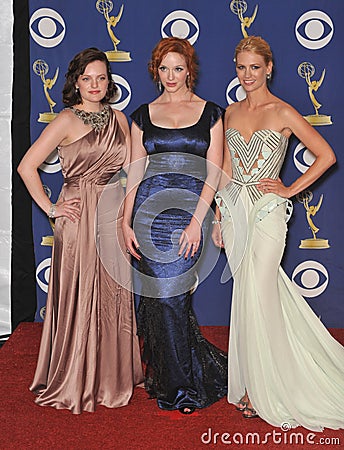 Christina Hendricks,January Jones,Elizabeth Moss,Madness Editorial Stock Photo