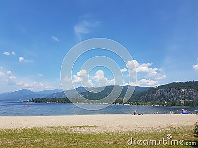 Christina Lake Beach Stock Photo