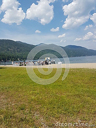 Christina Lake Beach Stock Photo