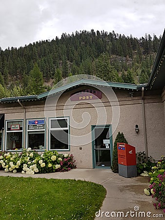 Christina Lake Postal Office Editorial Stock Photo