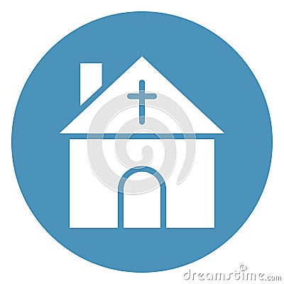 Christion building, Abbey, building Isolated Vector icon which can easily modify or edit Vector Illustration