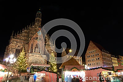 Christkindlesmarkt (Christmas market) in Nuremberg Stock Photo