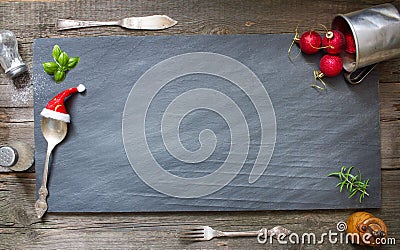 Christmas abstract culinary background Stock Photo