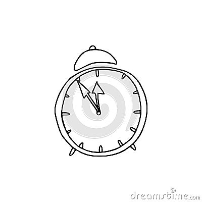 Christmas alarm clock Vector Illustration