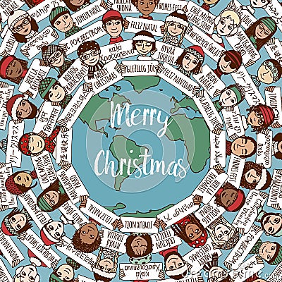 Christmas around the world Vector Illustration