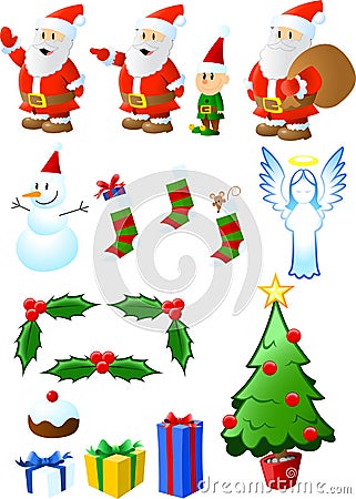 Christmas Assortment Vector Illustration