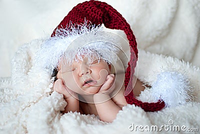 Christmas Baby Stock Photo