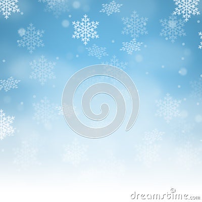 Christmas background card pattern snow snowflakes square copyspace copy space Stock Photo
