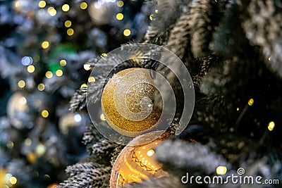 Christmas background with christmass balls Stock Photo