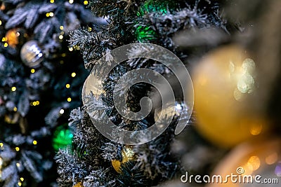 Christmas background with christmass balls Stock Photo