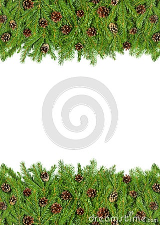 Christmas background on a white Stock Photo