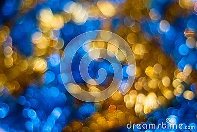 Christmas background. Festive abstract with bokeh defocused lights Stock Photo