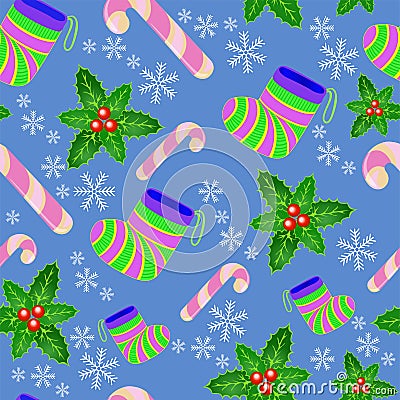 Christmas background with snowflakes Vector Illustration