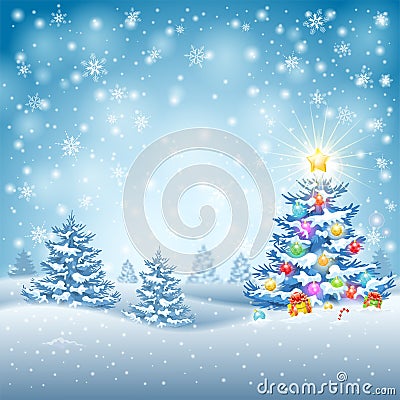 Christmas Background Vector Illustration