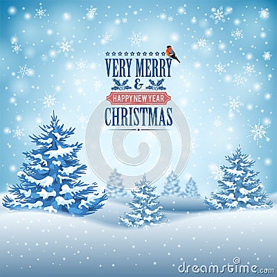 Christmas Background Vector Illustration