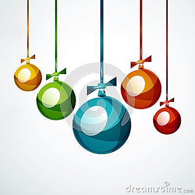 Christmas ball, bauble, New Year Concept Vector Illustration