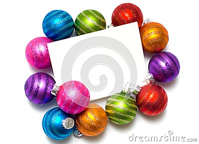 Christmas ball Note-Card Stock Photo