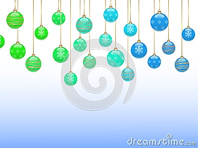 Christmas balls Vector Illustration