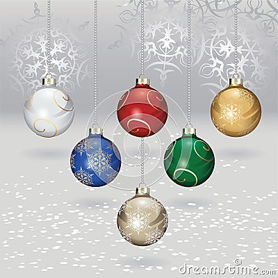 Christmas balls Vector Illustration