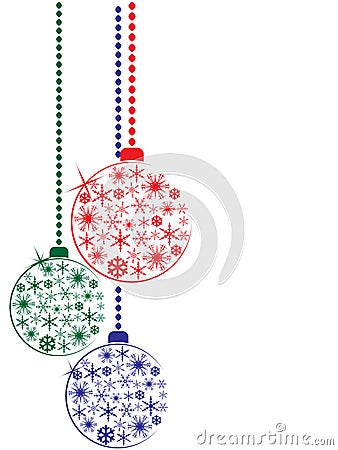 Christmas balls Vector Illustration