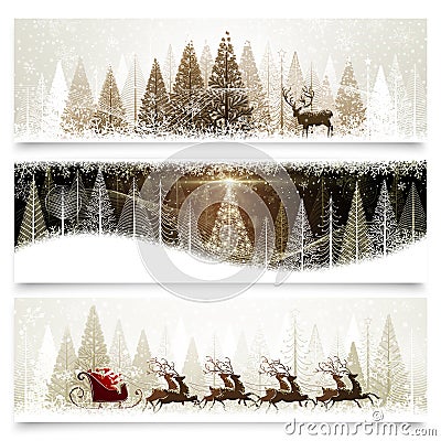 Christmas banners Vector Illustration