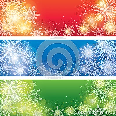 Christmas Banners Vector Illustration