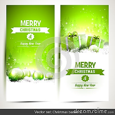 Christmas banners Vector Illustration