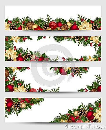 Christmas banners. Vector eps-10. Vector Illustration