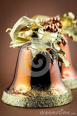 Christmas bell decoration Stock Photo