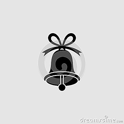 Christmas bell flat icon. Bell flat icon Stock Photo