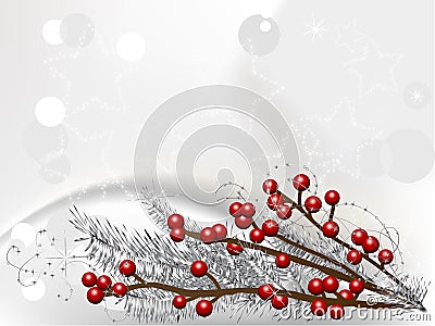 Christmas berries Vector Illustration