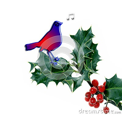 Christmas bird Stock Photo