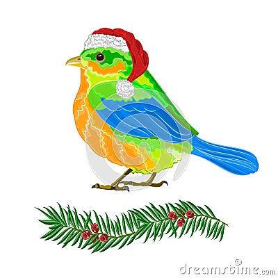 Christmas bird vector Vector Illustration